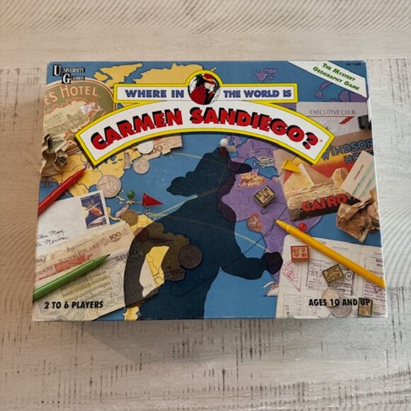 Vintage 1992 University Games Where in the World is Carmen SanDiego? - Picture 1 of 11